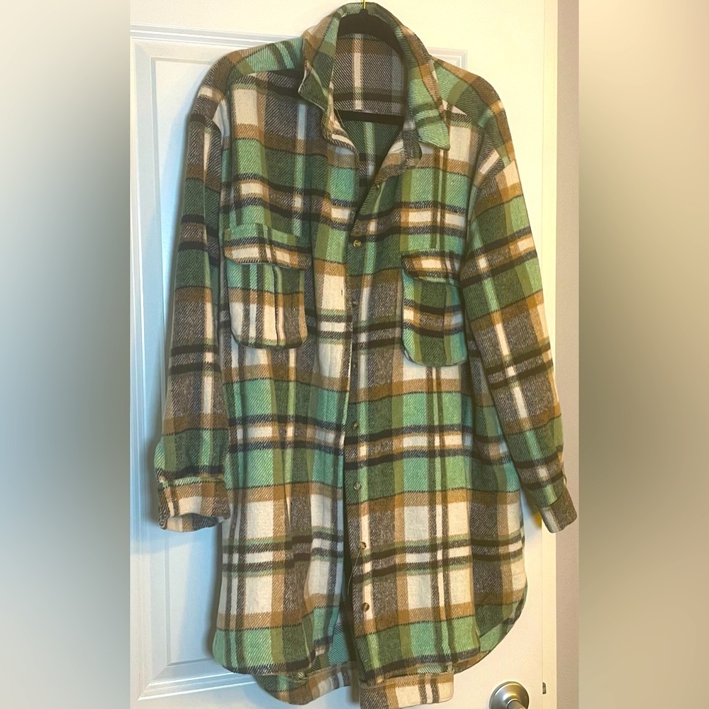Plaid shacket! VERY warm!